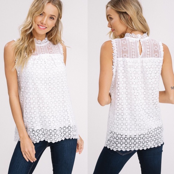 TORI Lace Detail Top - SAGE - Picture 3 of 3